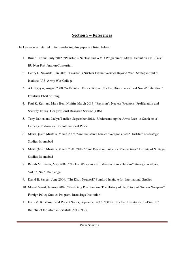 pakistan s nuclear weapons program an overview and critique