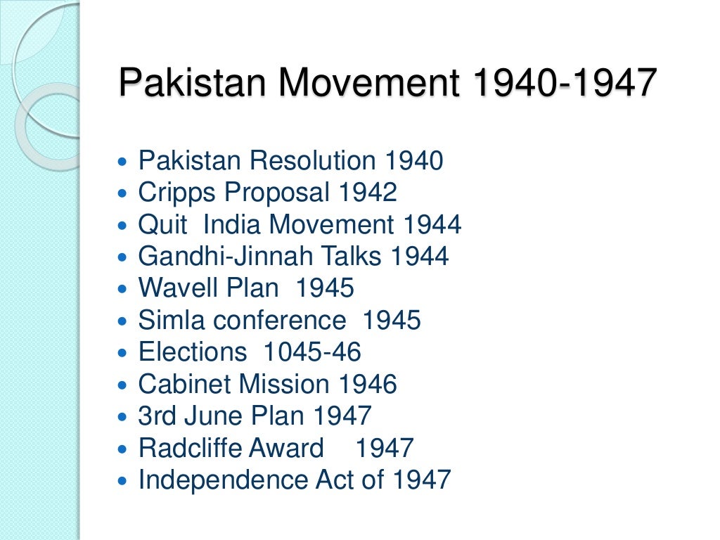 Pakistan Movement