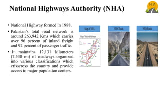 Pakistan Highways Pakistan transport slideshare | PDF