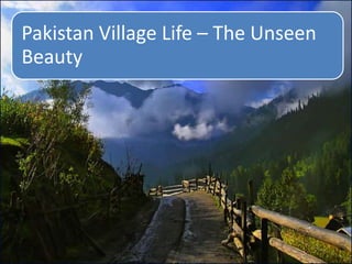 Pakistan Village Life – The Unseen 
Beauty 
 