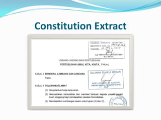 Constitution Extract
 