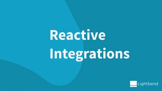 Reactive
Integrations
 