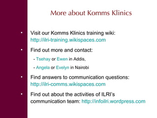 Public awareness: What is it? Why do it? How to do it? 