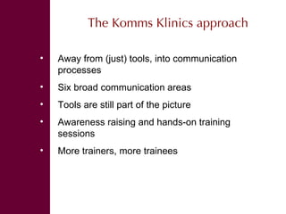 Public awareness: What is it? Why do it? How to do it? 