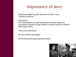 Public awareness: What is it? Why do it? How to do it? 