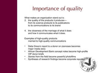 Public awareness: What is it? Why do it? How to do it? 