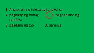 Paksa at Tono Filipino 8 leksyon sa Unang Markahan | PPTX