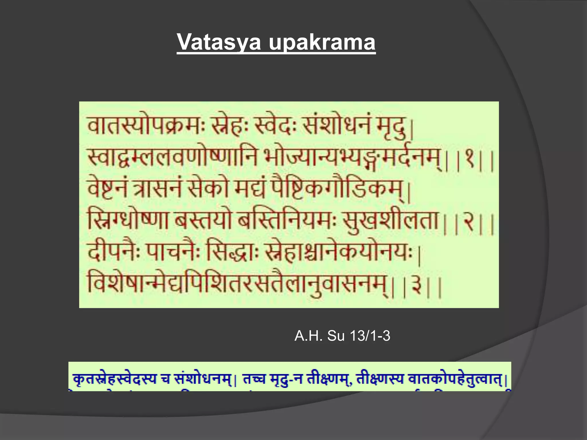 A.H. Su 13/1-3
Vatasya upakrama
 