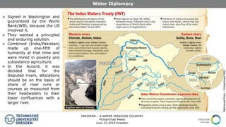 Water Insecurity Rivers Water Risk and Crisis of Pakistan | PDF
