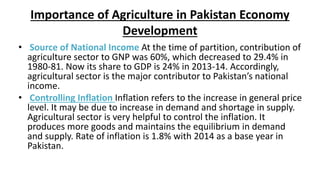 Agriculture Sector of Pakistan | PPTX