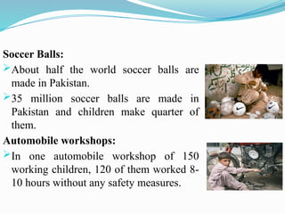 Presentation on Child Labour in Pakistan | PPTX