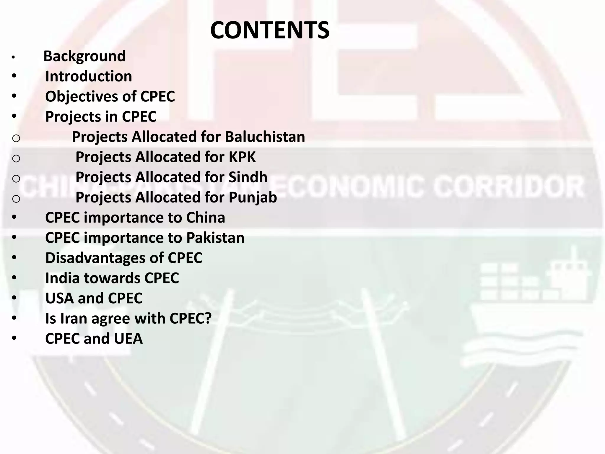 CPEC. China Pakistan Economic Corridor PPT