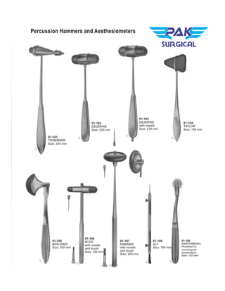 Pak surgical  surgical instruments 1 to 25