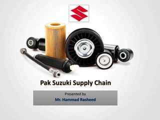 Pak Suzuki Supply Chain
Presented by
Mr. Hammad Rasheed
 