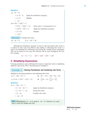 Review of basic algebraic concept | PDF