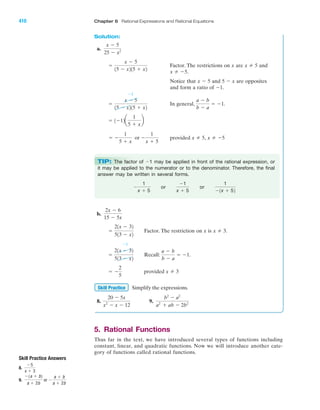 Rational expressions and rational equations | PDF