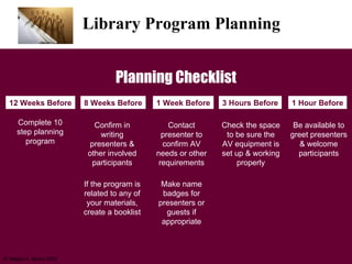 Library Program Planning | PPT