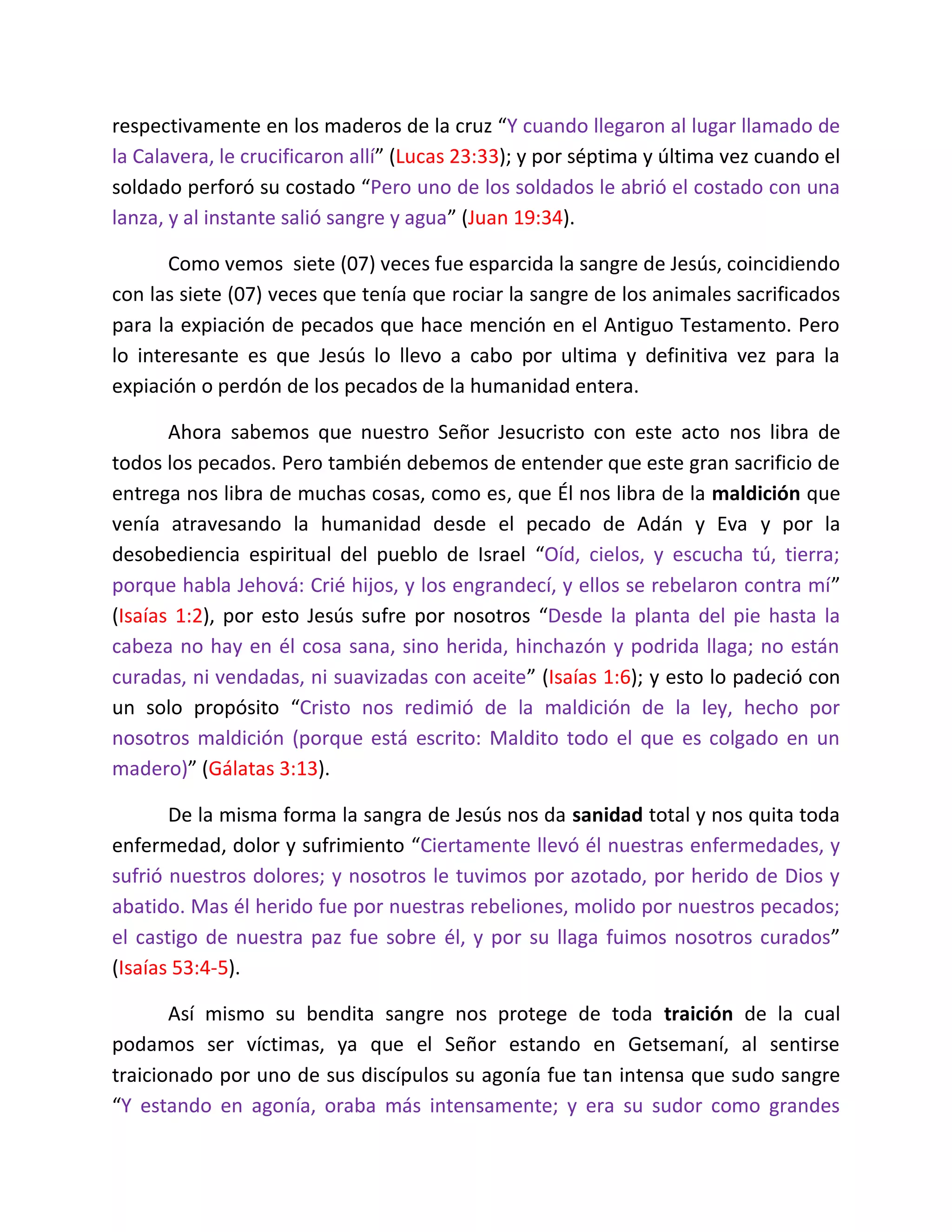 + Palabra rhema el poder de la sangre de jesús | PDF