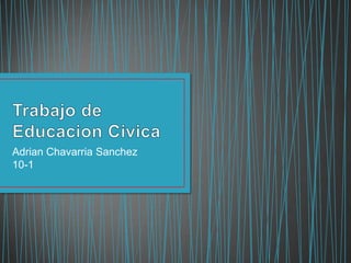 Adrian Chavarria Sanchez
10-1
 