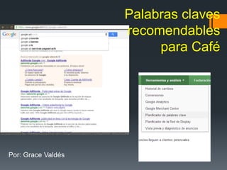 Palabras claves
recomendables
para Café

Por: Grace Valdés

 