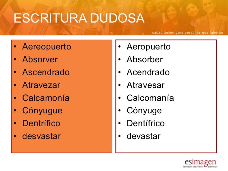 absorber o absorver Palabras dudosas absorber o absorver Palabras dudosas
