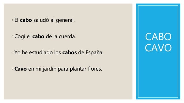 Palabras homófonas