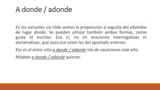 PALABRAS JUNTAS Y SEPARADAS Prof. Paola Tintel | PDF