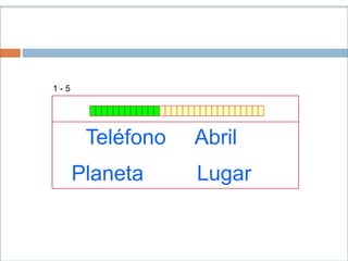 Teléfono Abril
Planeta Lugar
1 - 5
 