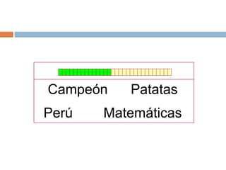 Campeón Patatas
Perú Matemáticas
 