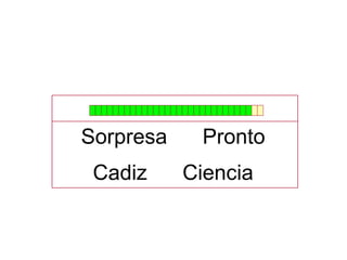 Sorpresa Pronto
Cadiz Ciencia
 