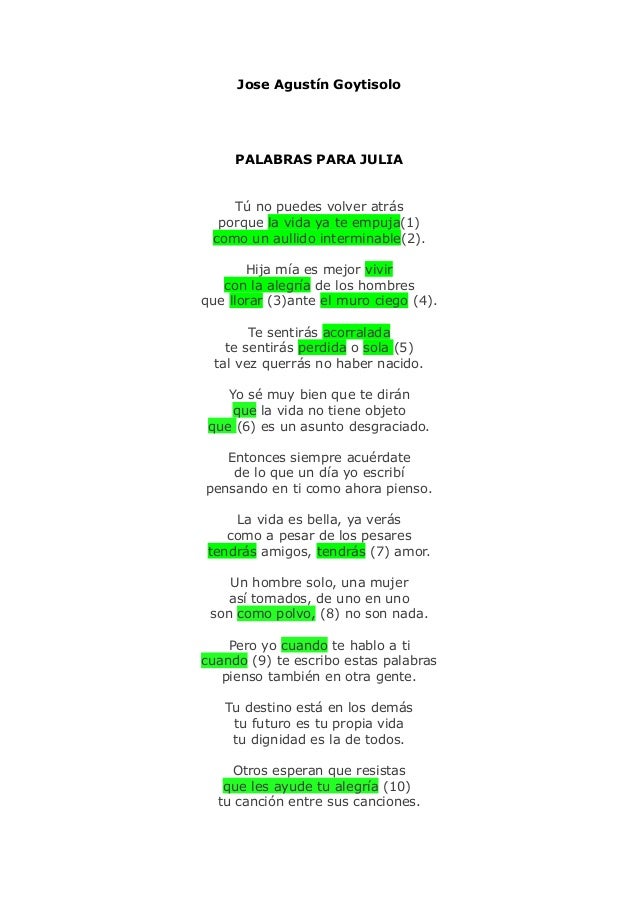 Palabras para julia josé agustín goytisolo