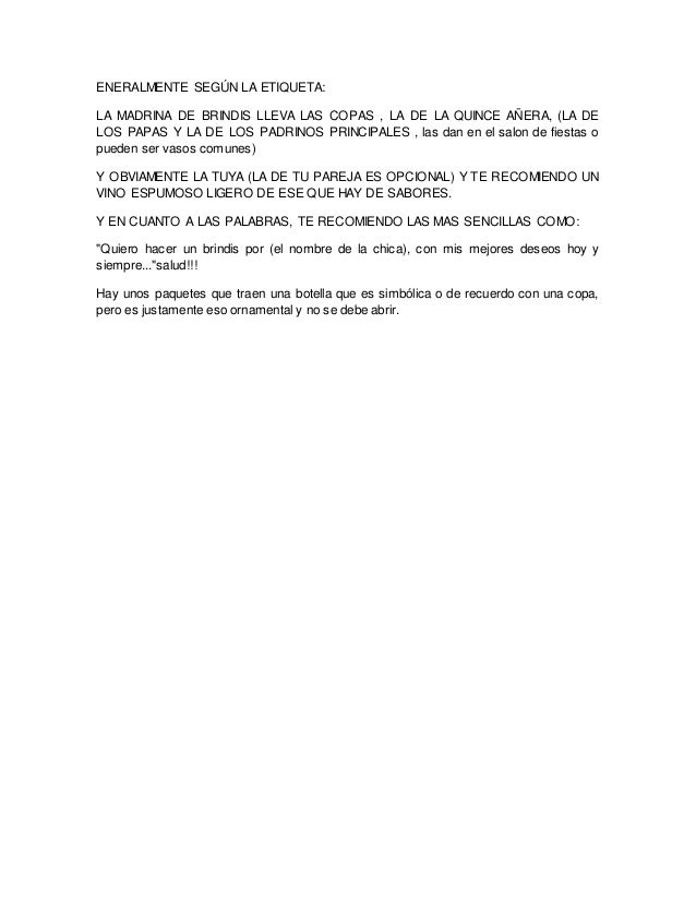 Palabras De Un Padrino A Su Ahijada Palabras Para Mi Ahijada En Sus 15 Años