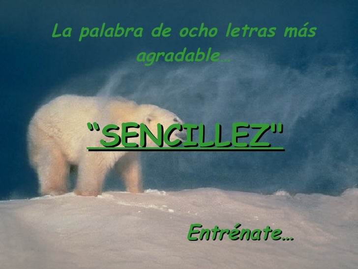 palabras de sencillez palabras de sencillez