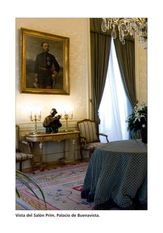 Vista del Salón Prim. Palacio de Buenavista.
 