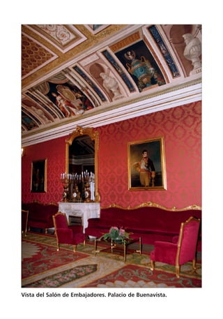 Vista del Salón de Embajadores. Palacio de Buenavista.
 