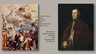 La lamentación de Cristo. Luca Penni. Óleo sobre madera. 1550. 87 x 234 cm.
 