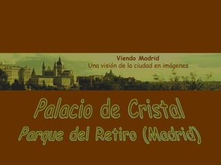 Viendo Madrid
Una visión de la ciudad en imágenes

 