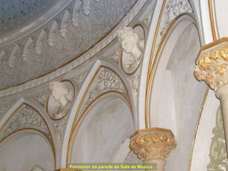 Pormenor da parede da Sala de Música . 