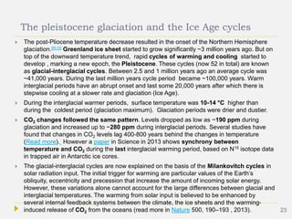 climate change in the past: Palaeoclimate | PPTX
