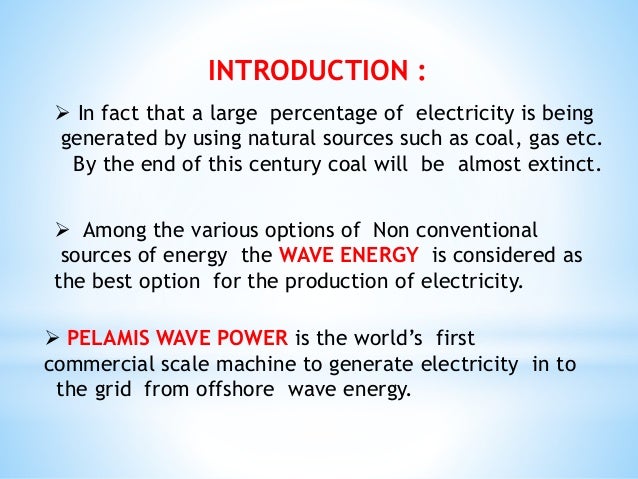 pelamis wave power ppt