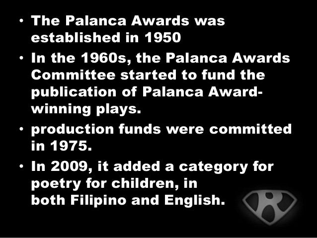 Palanca awards ppt