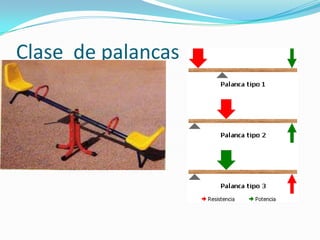 Clase de palancas
 