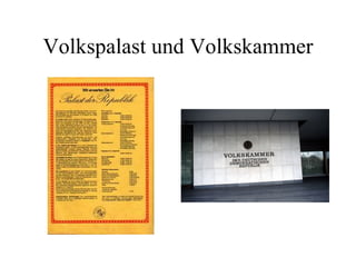 Volkspalast und Volkskammer 