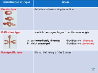 Palatal rugae as an aid for personnel identification | PPTX