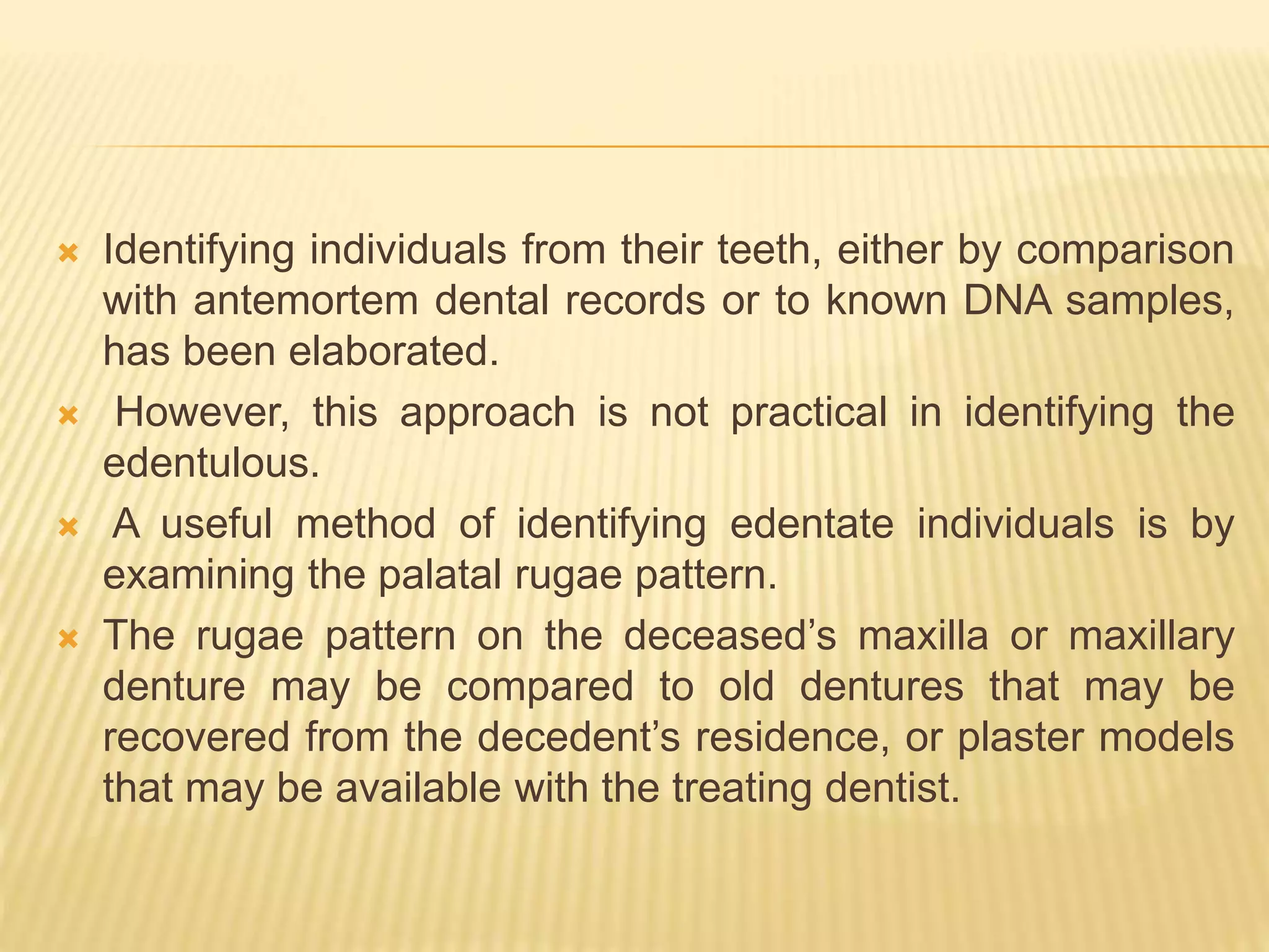 Palatal rugae | PPTX