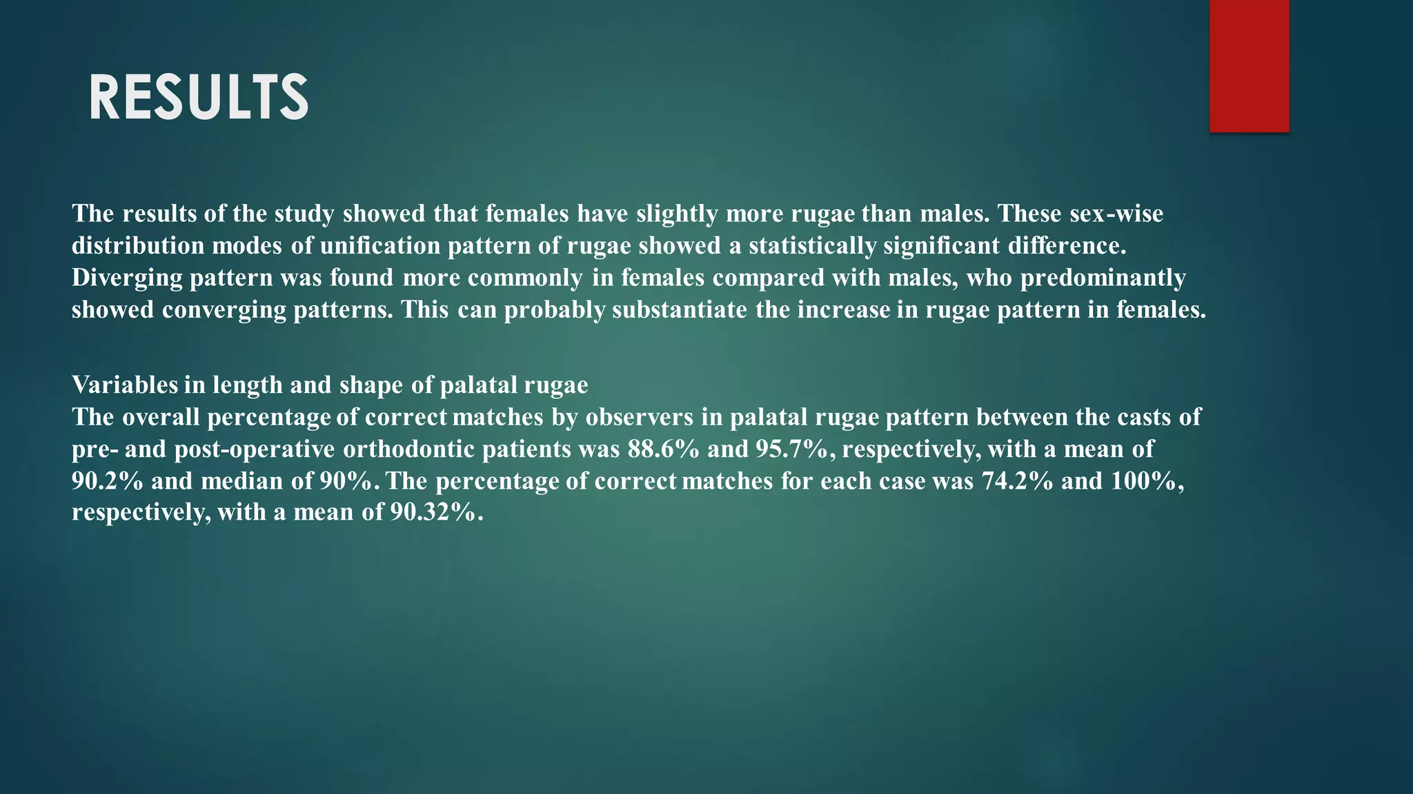 PALATAL RUGAE IN FORENSIC ODONTOLOGY | PPT