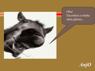 Oba!Encontrei a minhaalma gêmea...AnjO