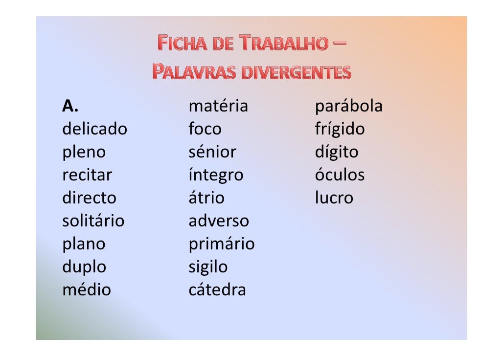 O Que Significa A Palavra Divergente - FDPLEARN