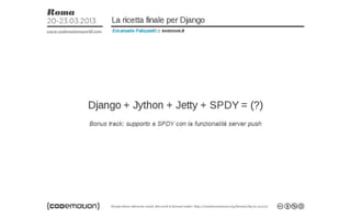 Speed up your Django apps with Jython and SPDY