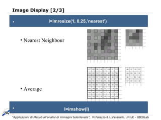 Applicazioni di Matlab all'analisi di immagini telerilevate | PPT